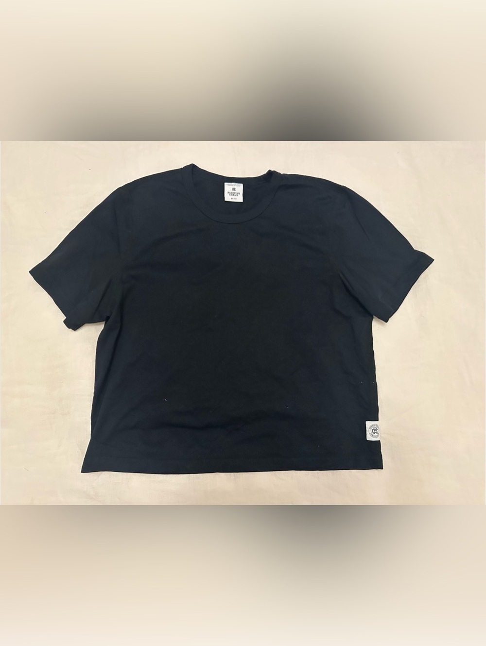 Reigning Champ Midweight Jersey T-Shirt Black Short Sleeve Tee